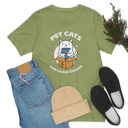 Pet Cats and Chase Storms Tee