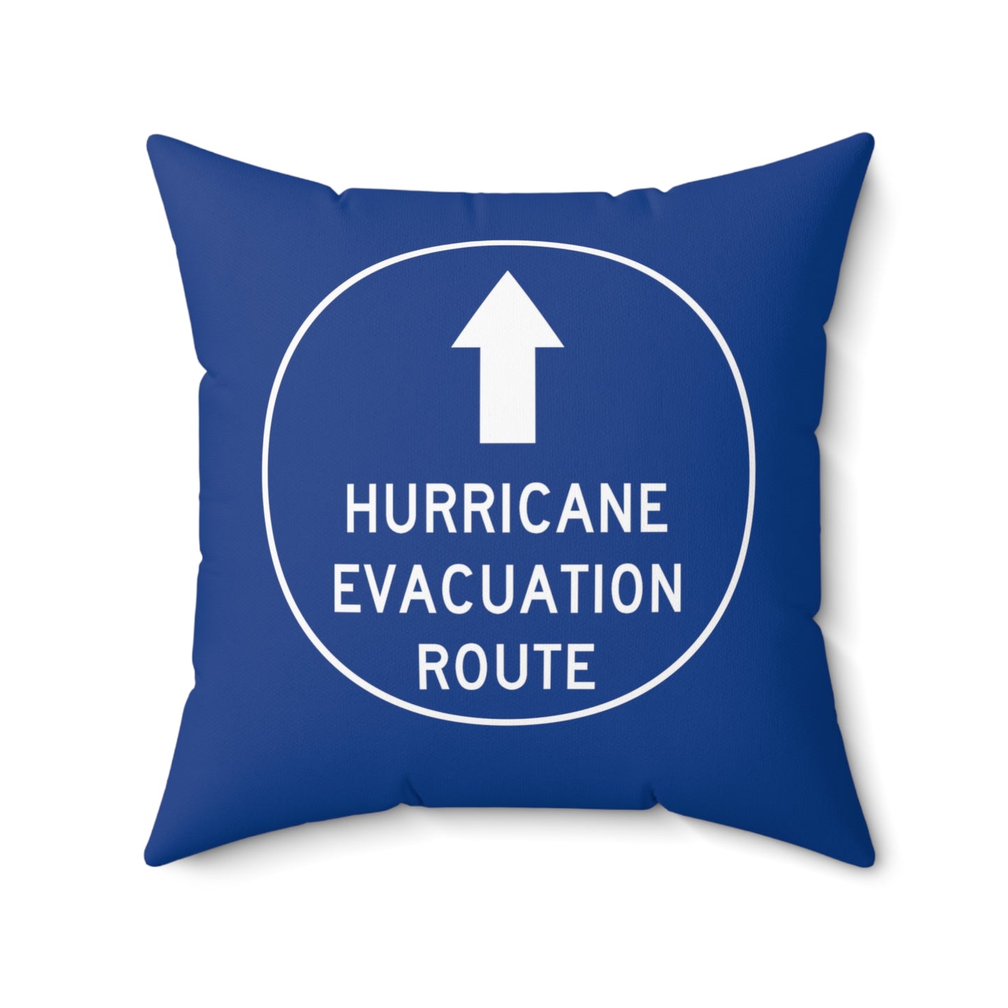 Hurricane Evacuation Route Throw Pillow