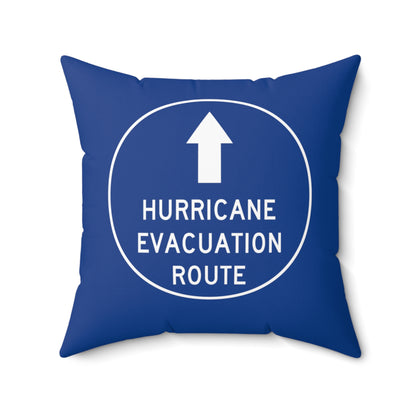 Hurricane Evacuation Route Throw Pillow