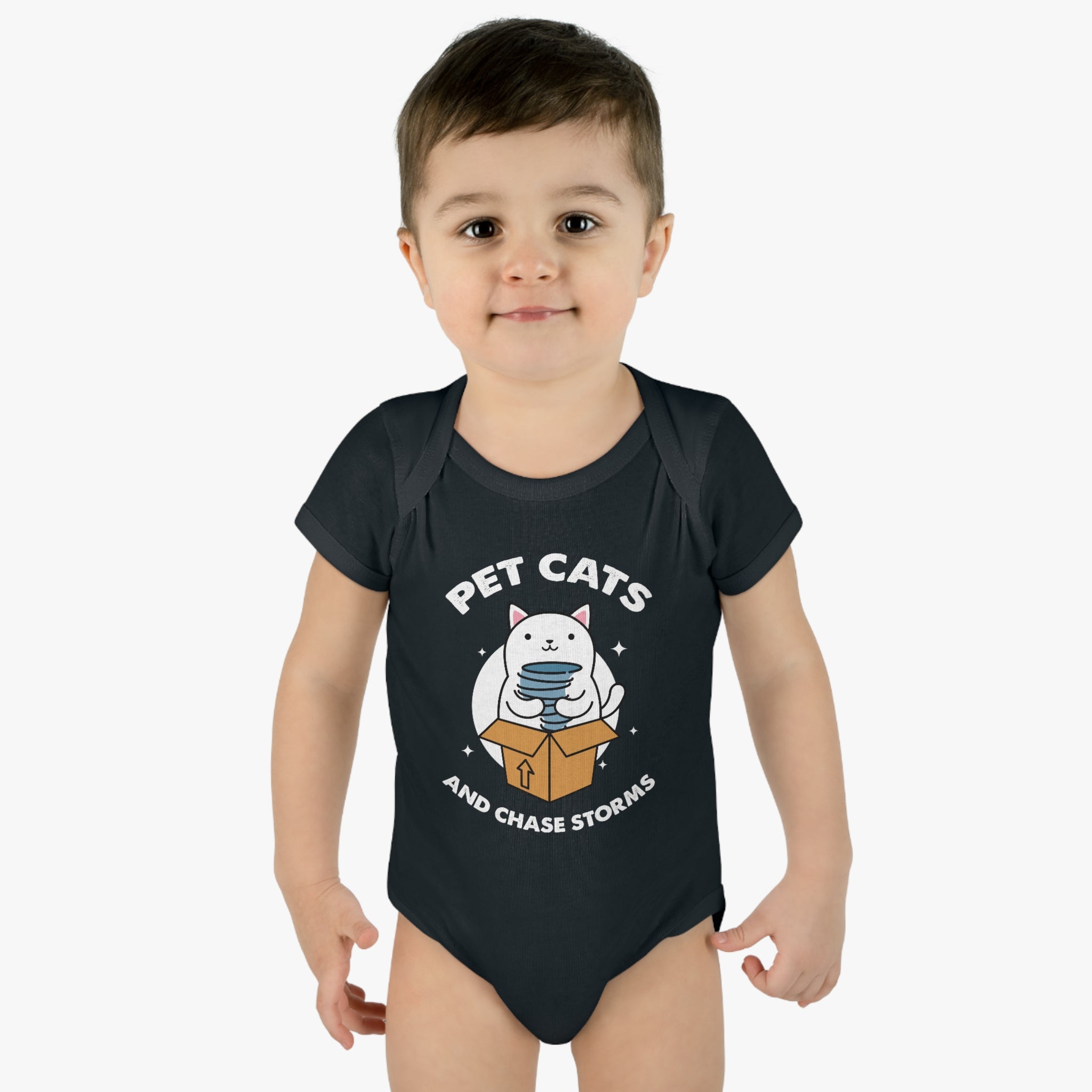 Pet Cats and Chase Storms Infant Bodysuit 