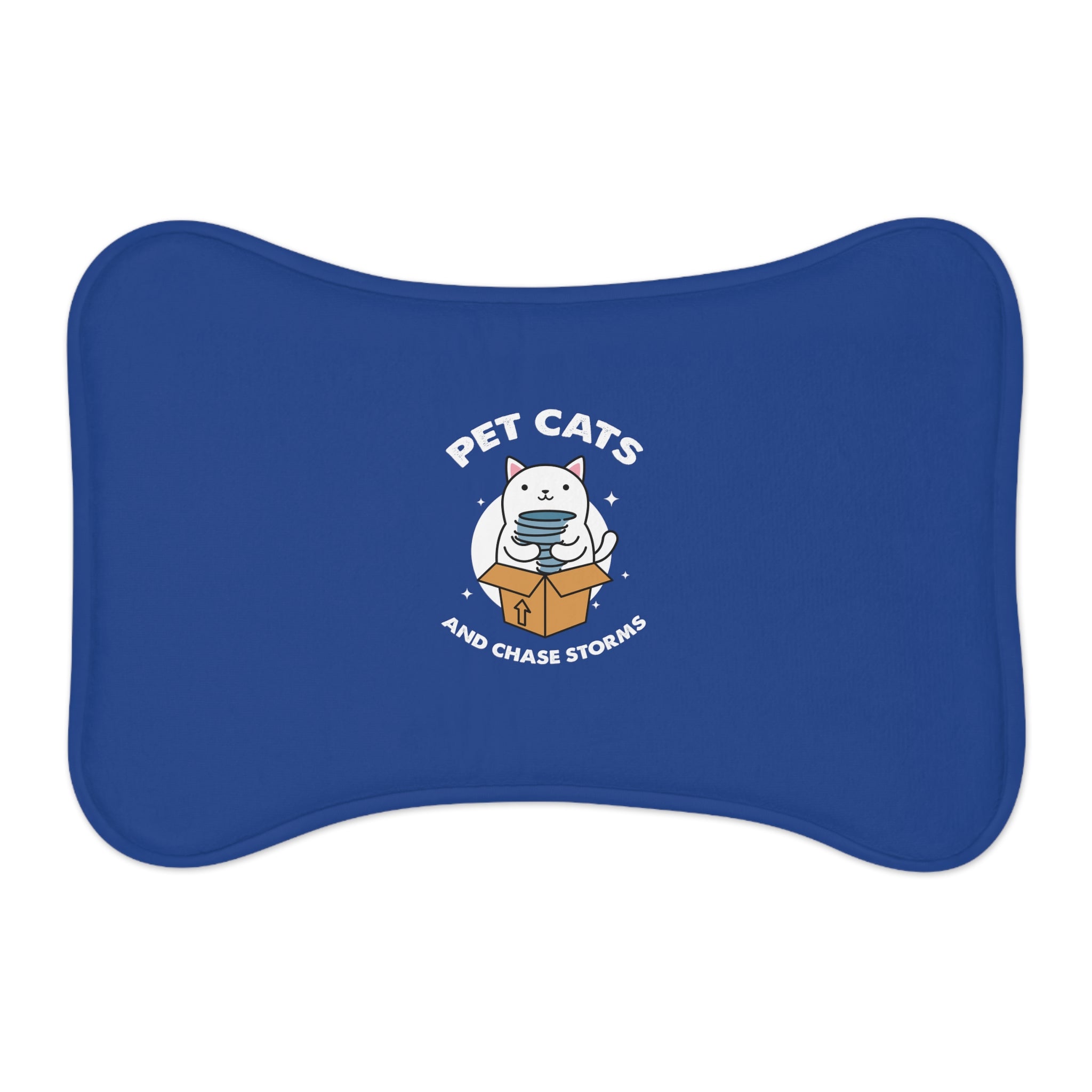 Pet Cats and Chase Storms Pet Feeding Mat 