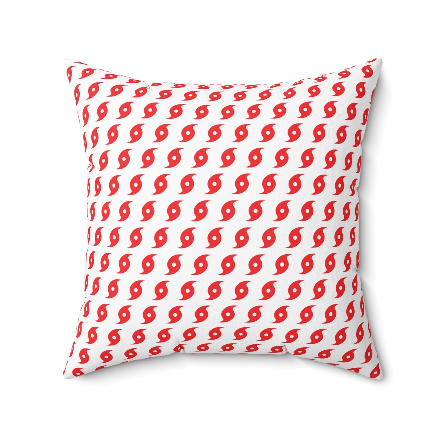 Hurricane Icon (Red) Throw Pillow