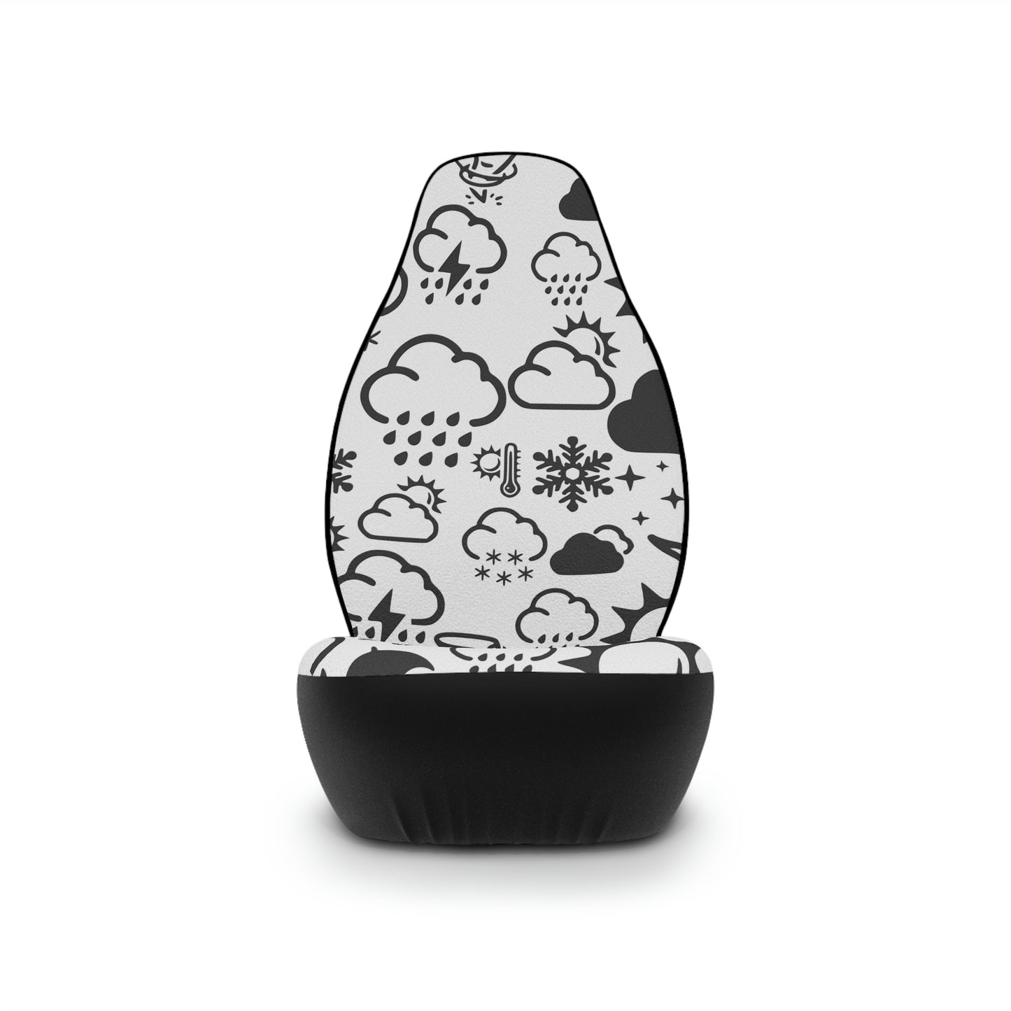 Wx Icon (White/Black) Car Seat Covers