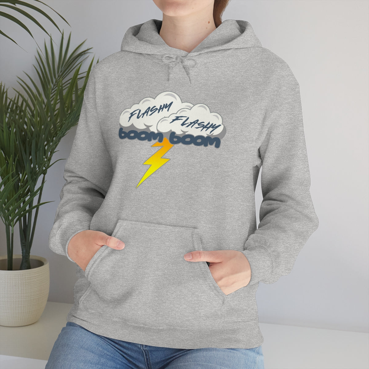 Sudadera con capucha Flashy Flashy Boom Boom 