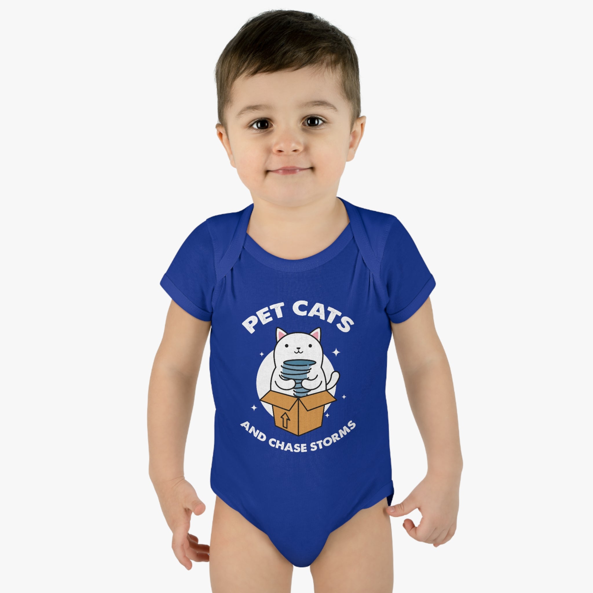 Pet Cats and Chase Storms Infant Bodysuit 