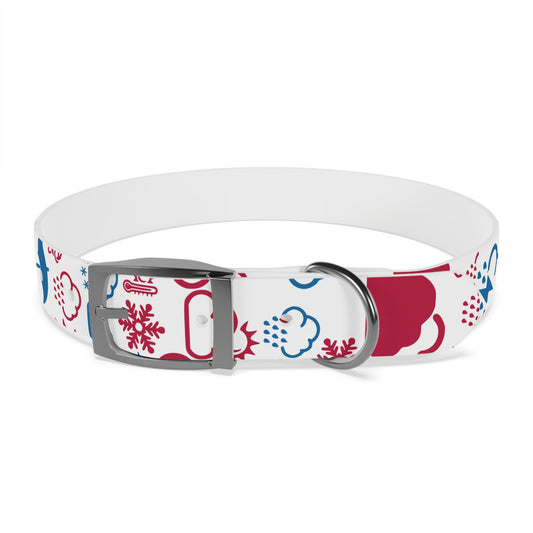 Wx Icon (Red/Blue) Dog Collar