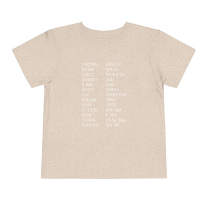 Weather ABCs Toddler Tee