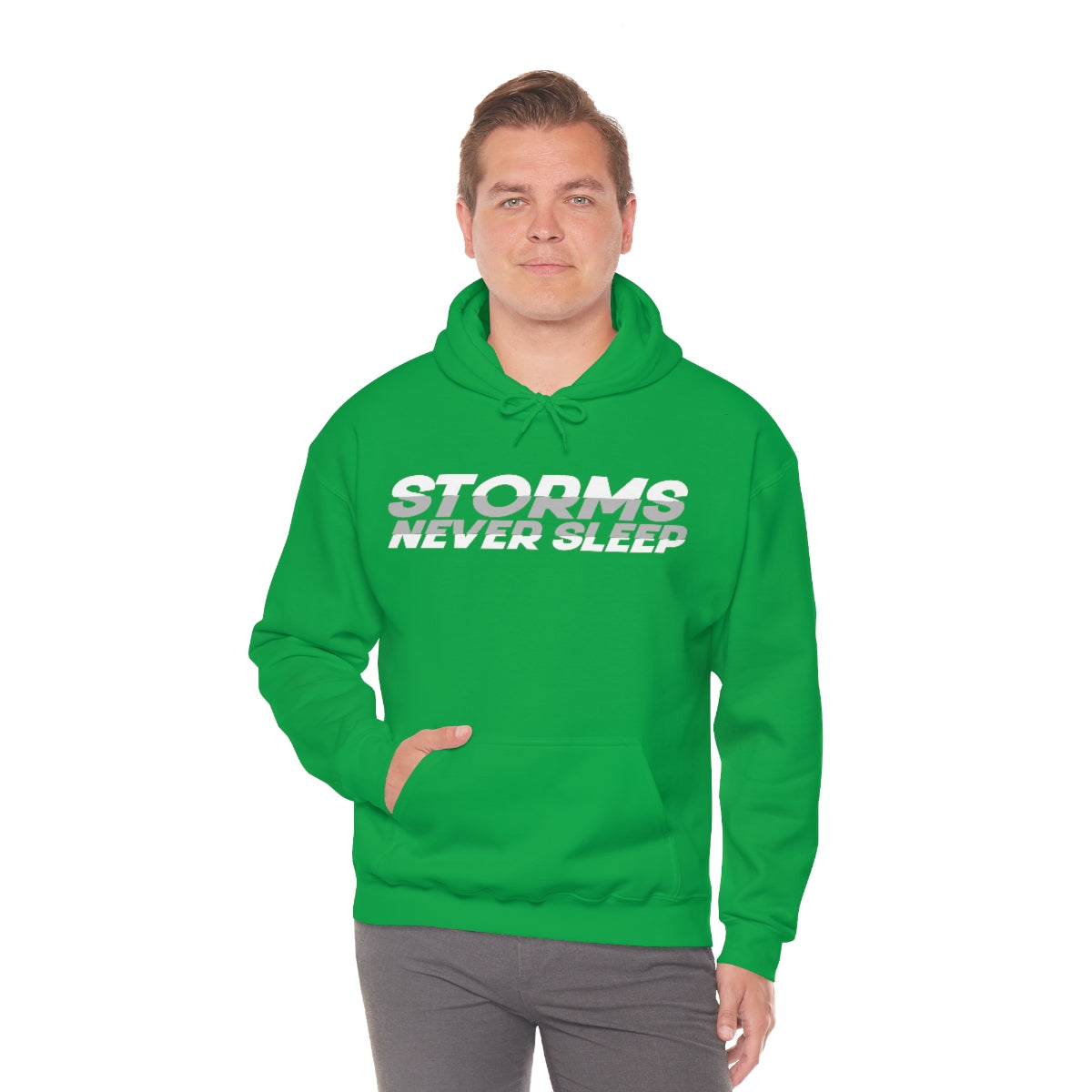 Sudadera con capucha Storms Never Sleep 