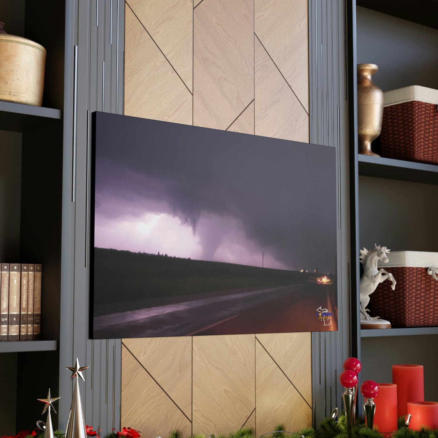 Backlit Missouri EF-3 Tornado