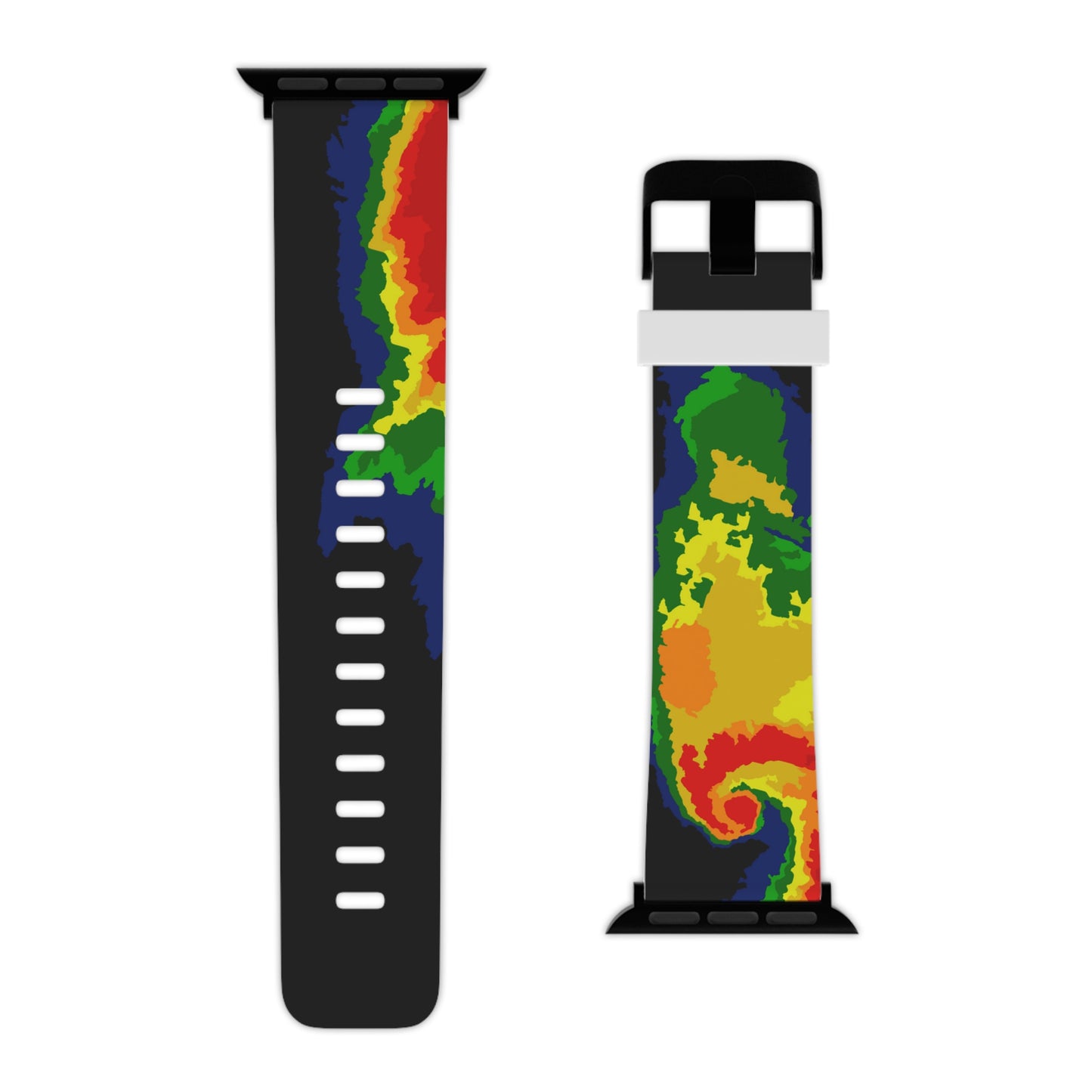 Radar Print (Black) Watch Band for Apple Watch