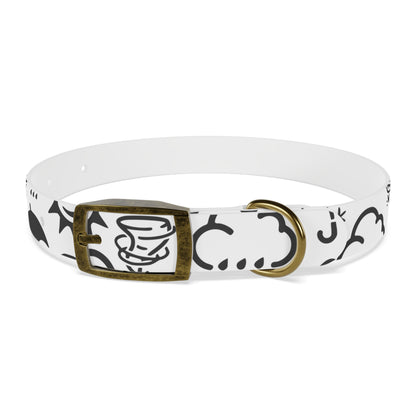 Wx Icon (White/Black) Dog Collar