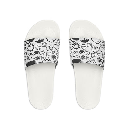 Wx Icon (White/Black) Kid's Slide Sandals