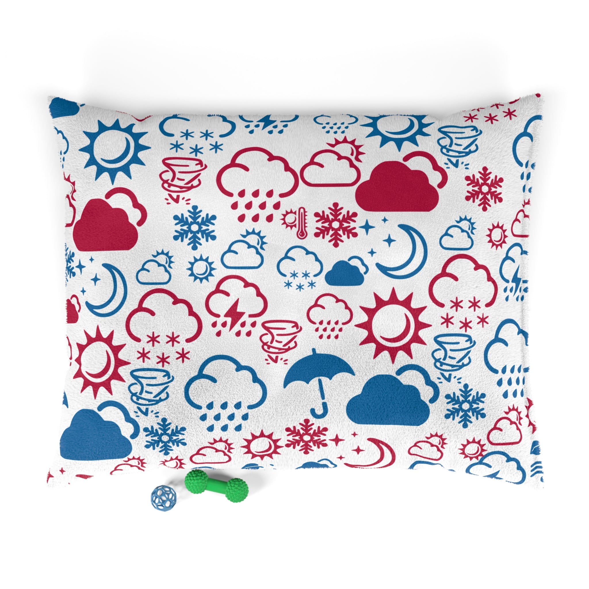 Wx Icon (Red/Blue) Pet Bed 