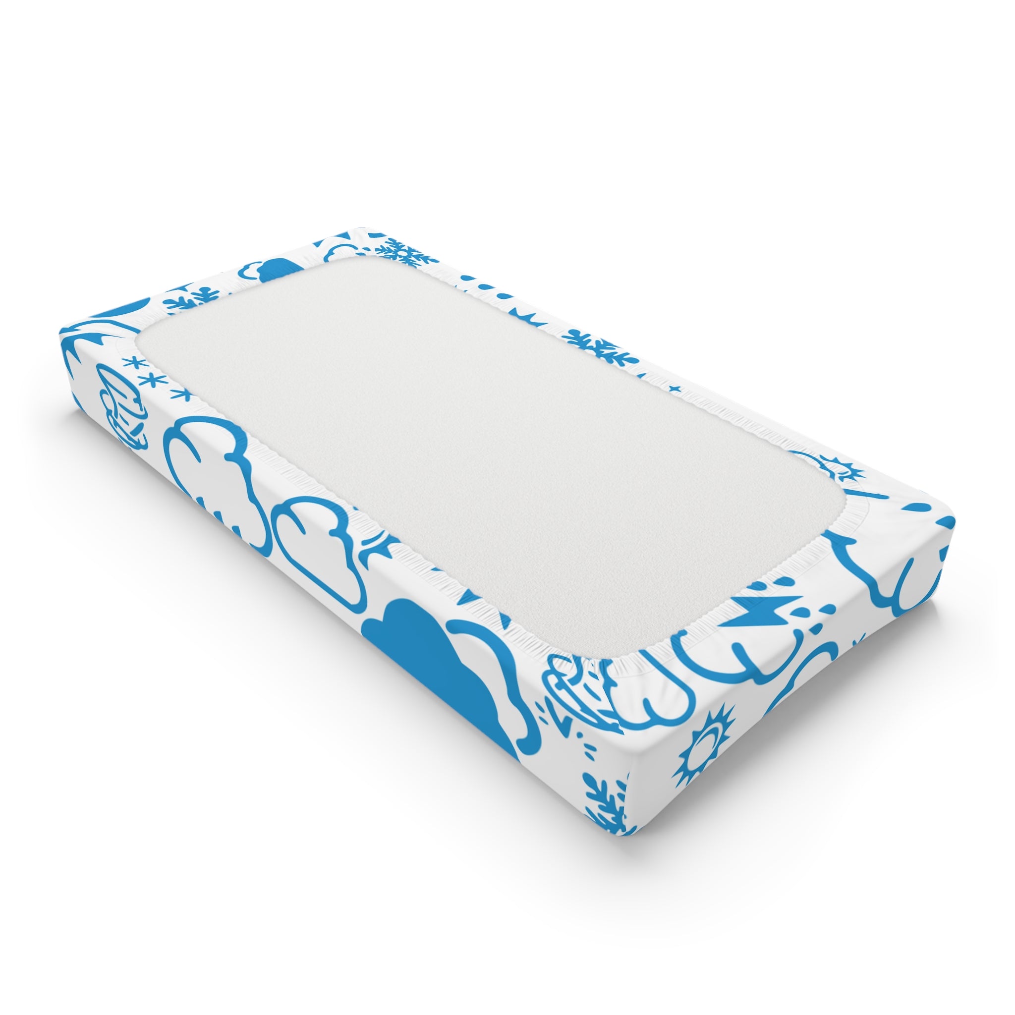 Wx Icon (White/Blue) Changing Pad Cover 