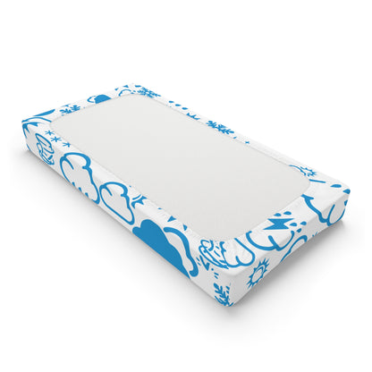 Wx Icon (White/Blue) Changing Pad Cover