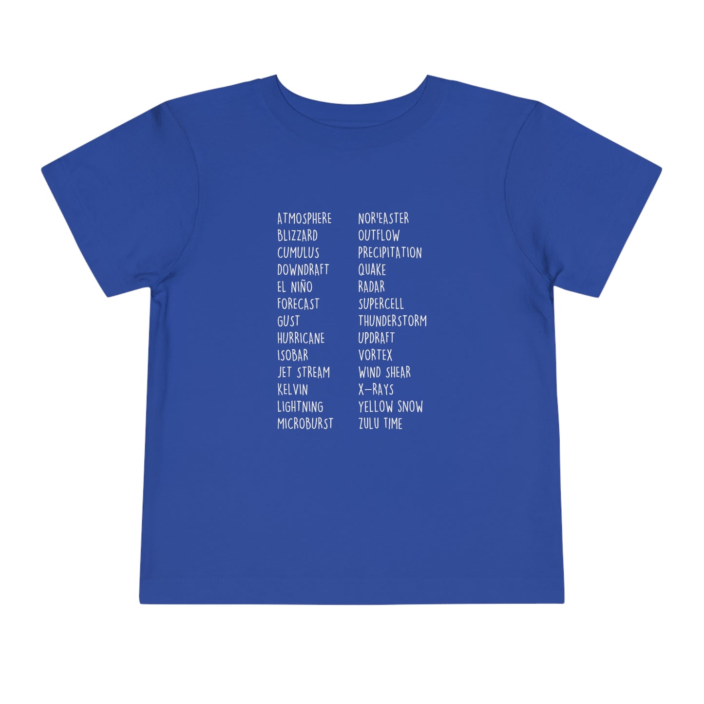 Weather ABCs Toddler Tee