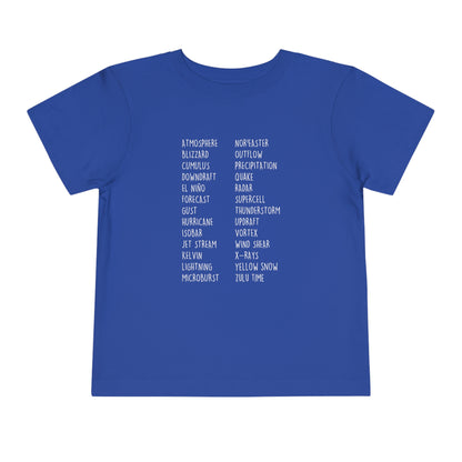 Weather ABCs Toddler Tee