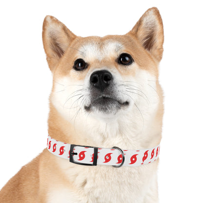 Hurricane Icon (Red) Dog Collar