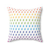 Lightning (White/Rainbow) Throw Pillow