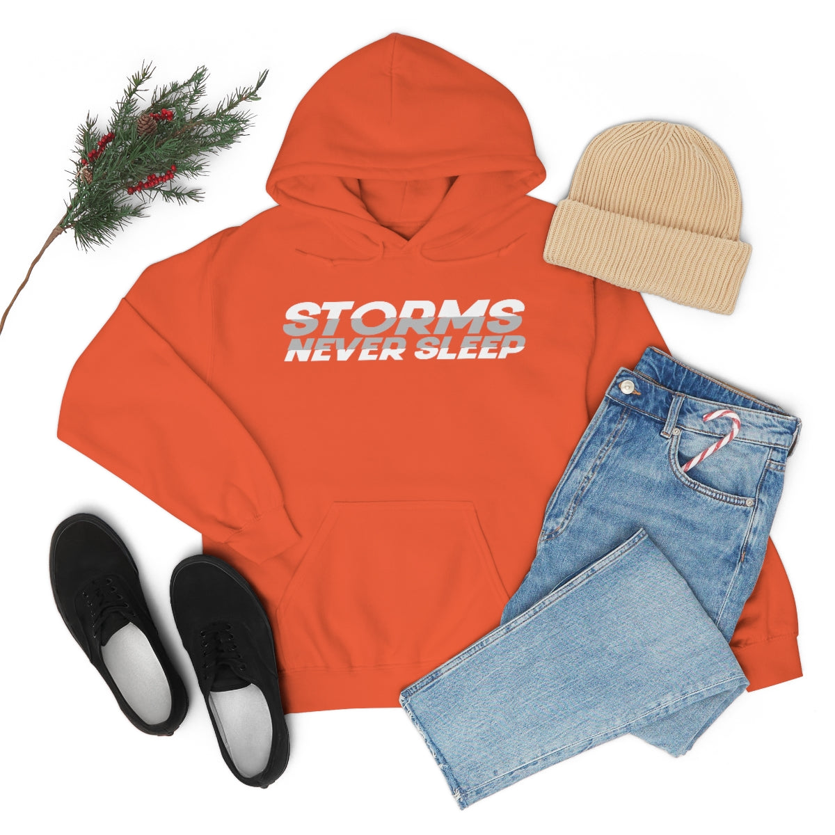 Sudadera con capucha Storms Never Sleep 