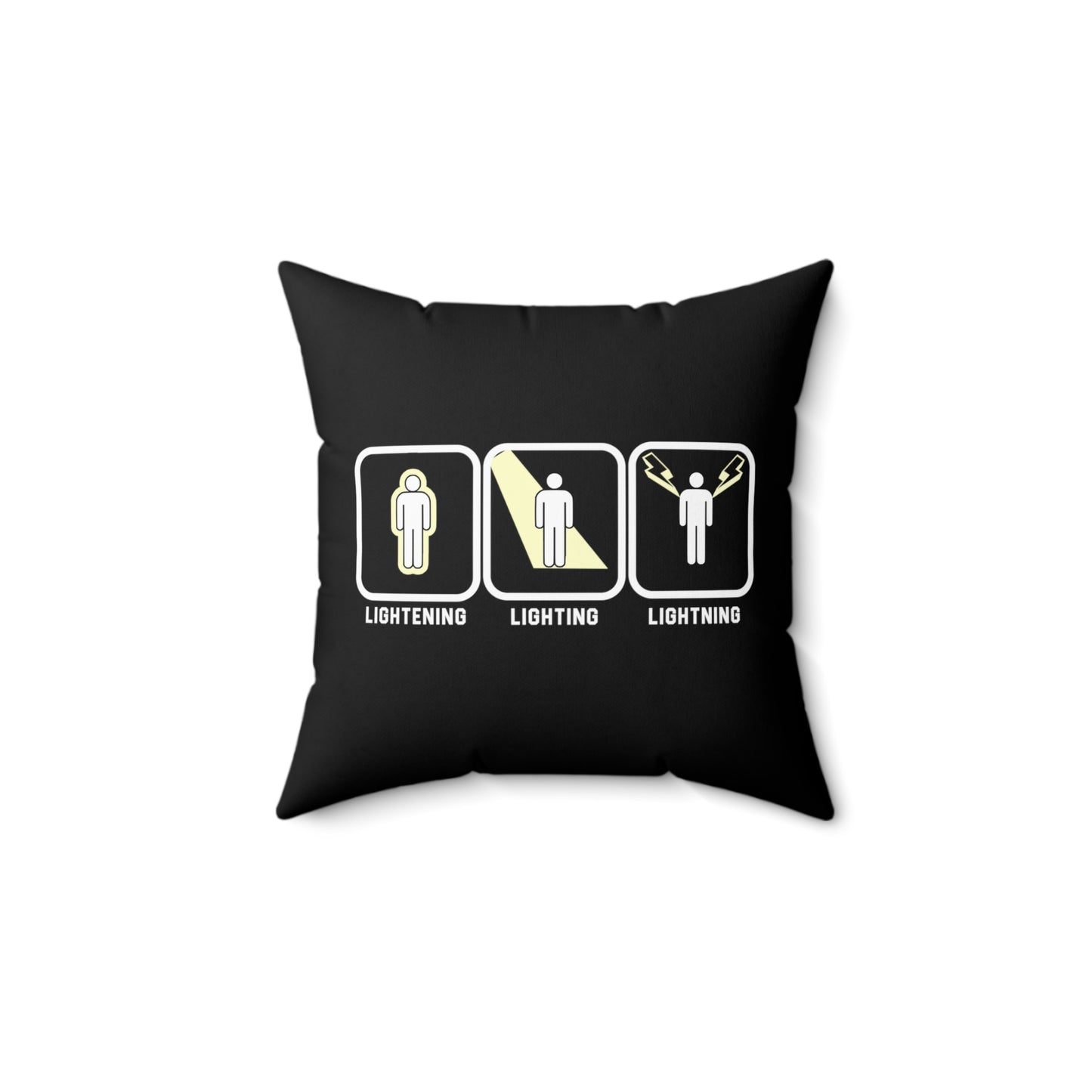 Lightning Spelling Throw Pillow