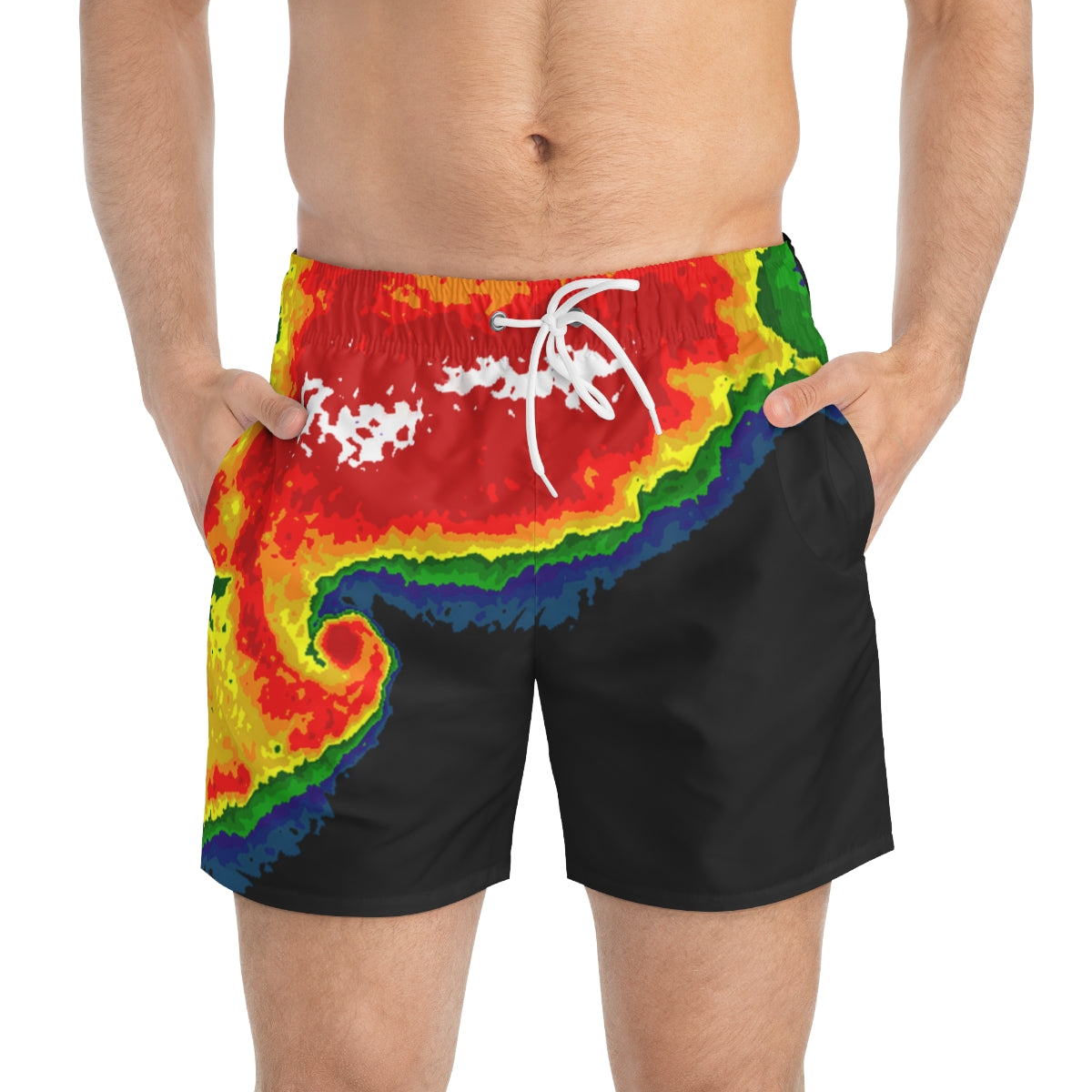 Radar Print Swim Trunks