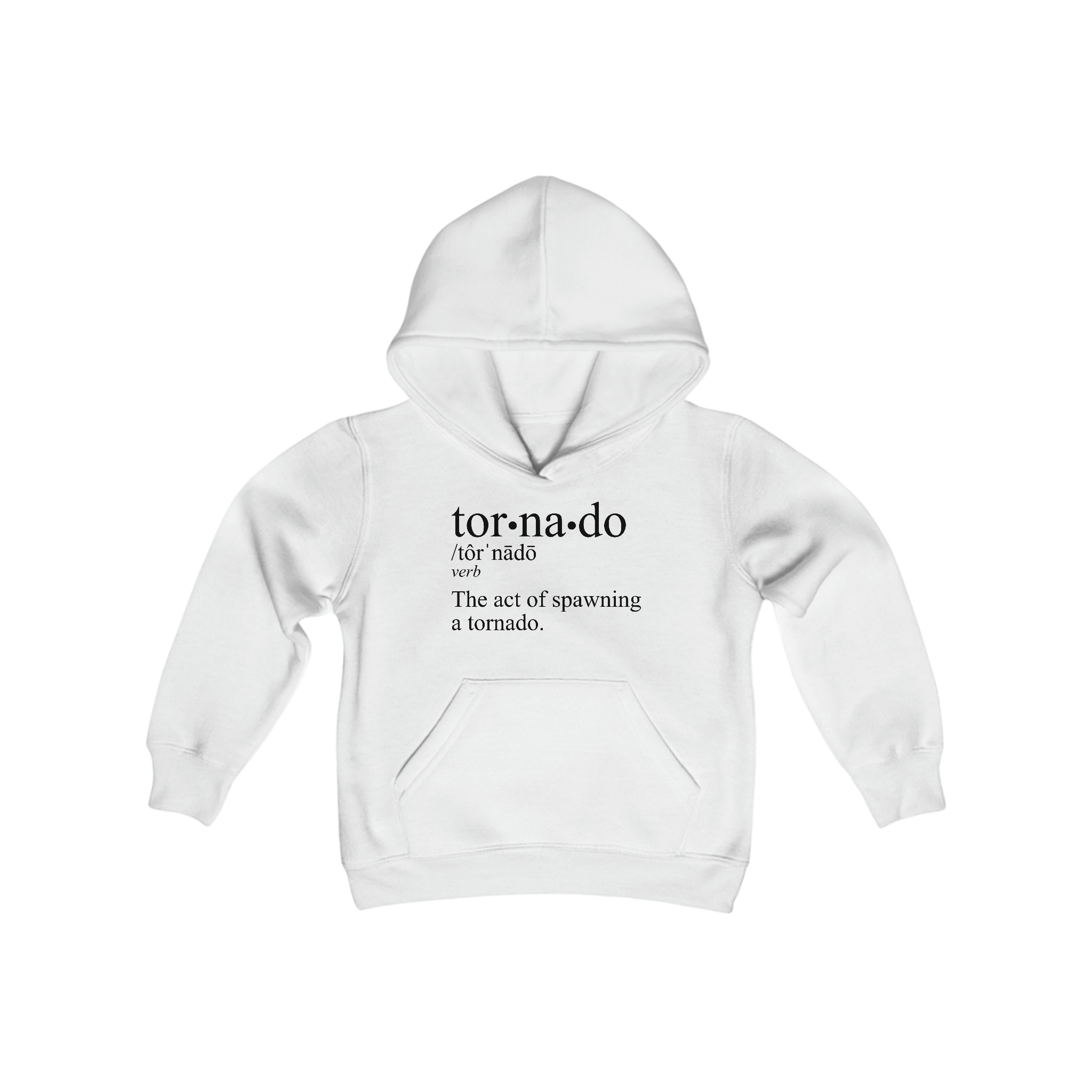 Tornado is a Verb Children's Hoodie 