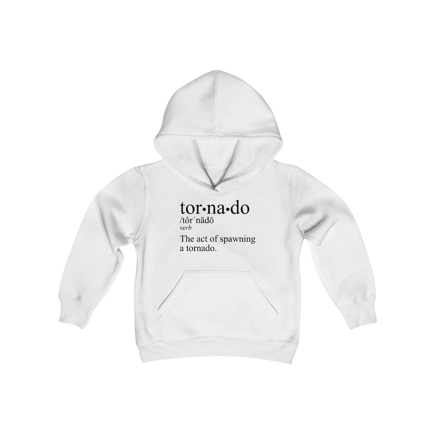 Tornado is a Verb Children's Hoodie