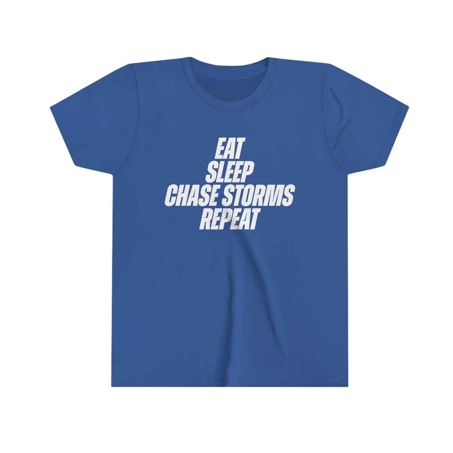 Eat, Sleep, Chase Storms, Repeat Kids Tee