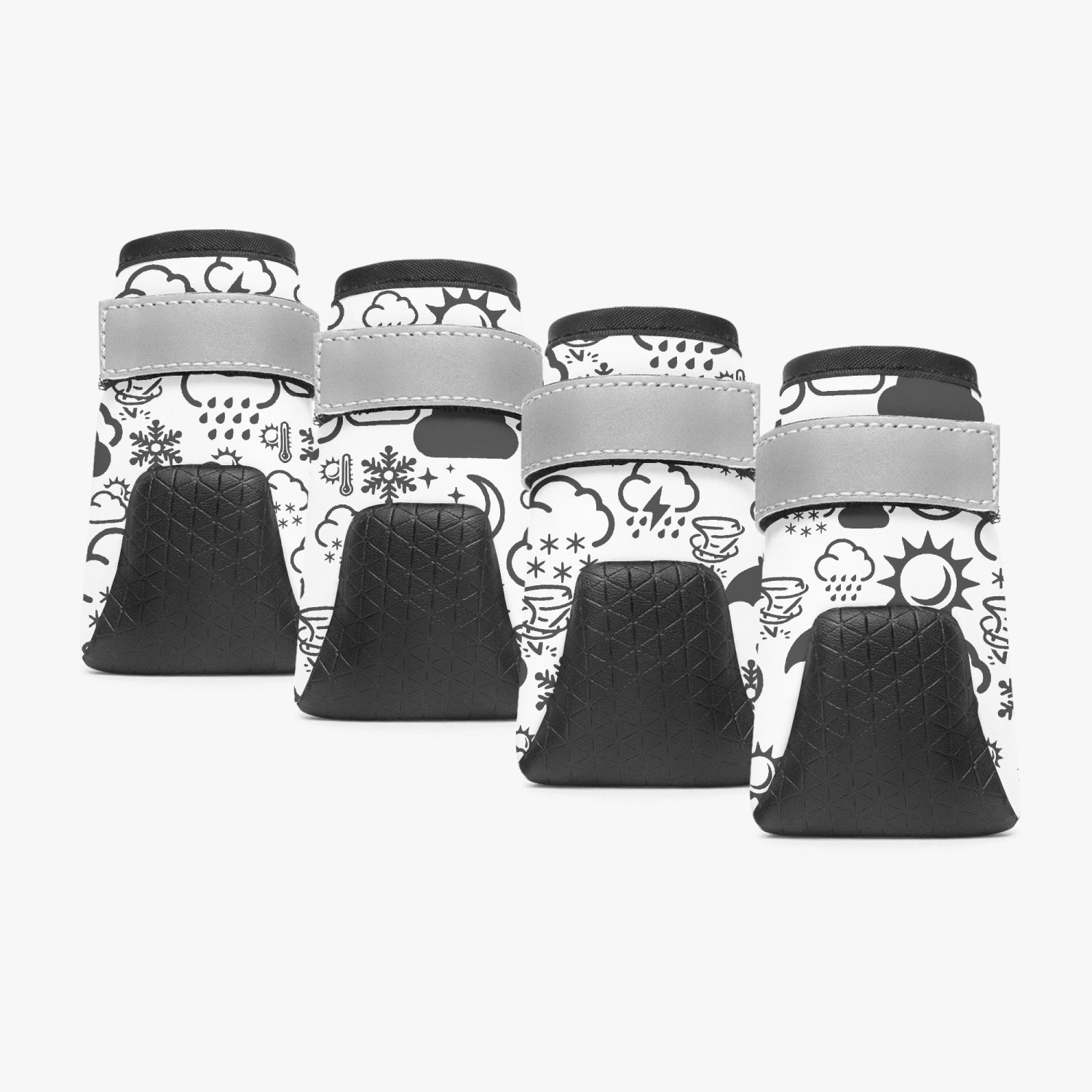 Wx Icon (White/Black) Dog Booties 