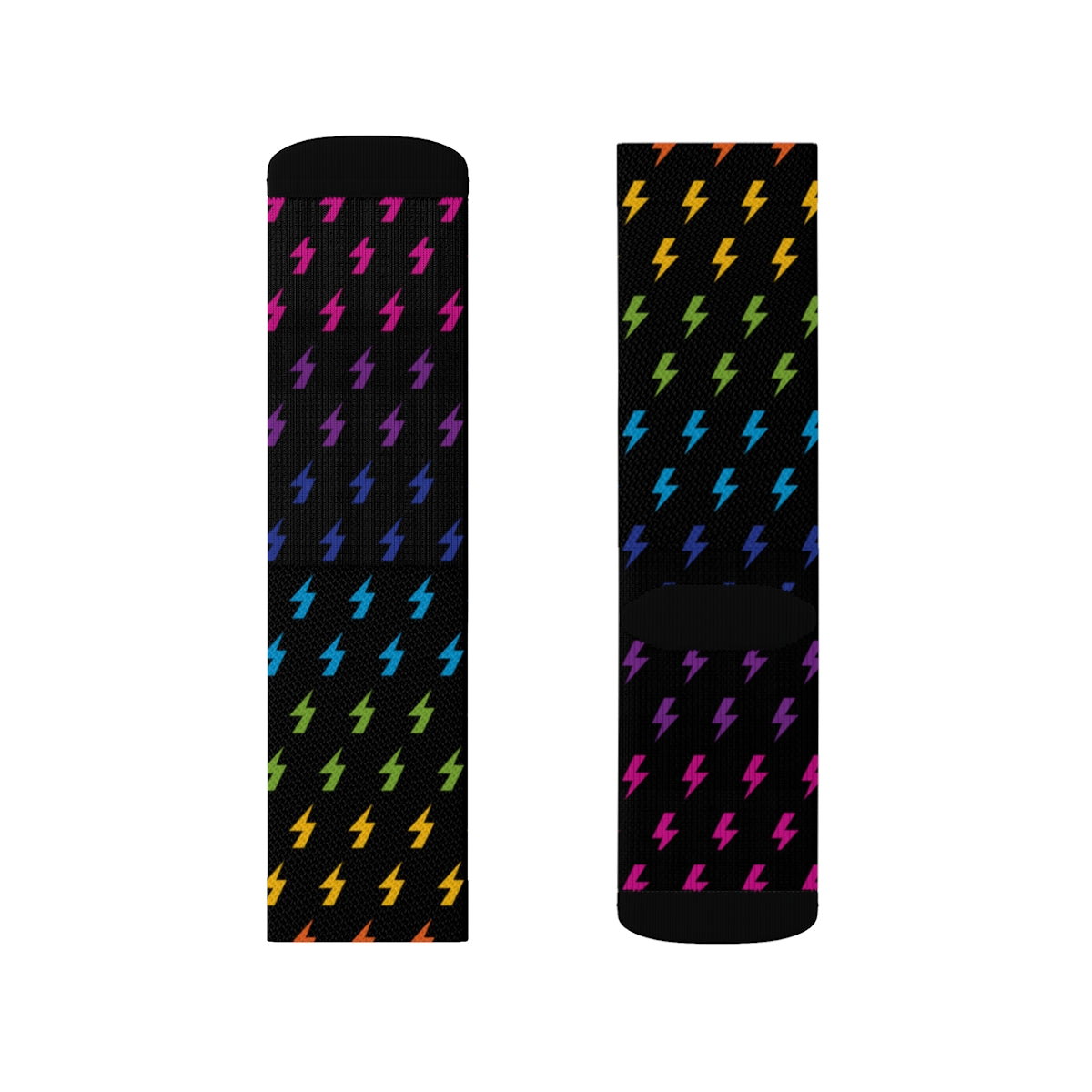 Lightning (noir/arc-en-ciel) Chaussettes