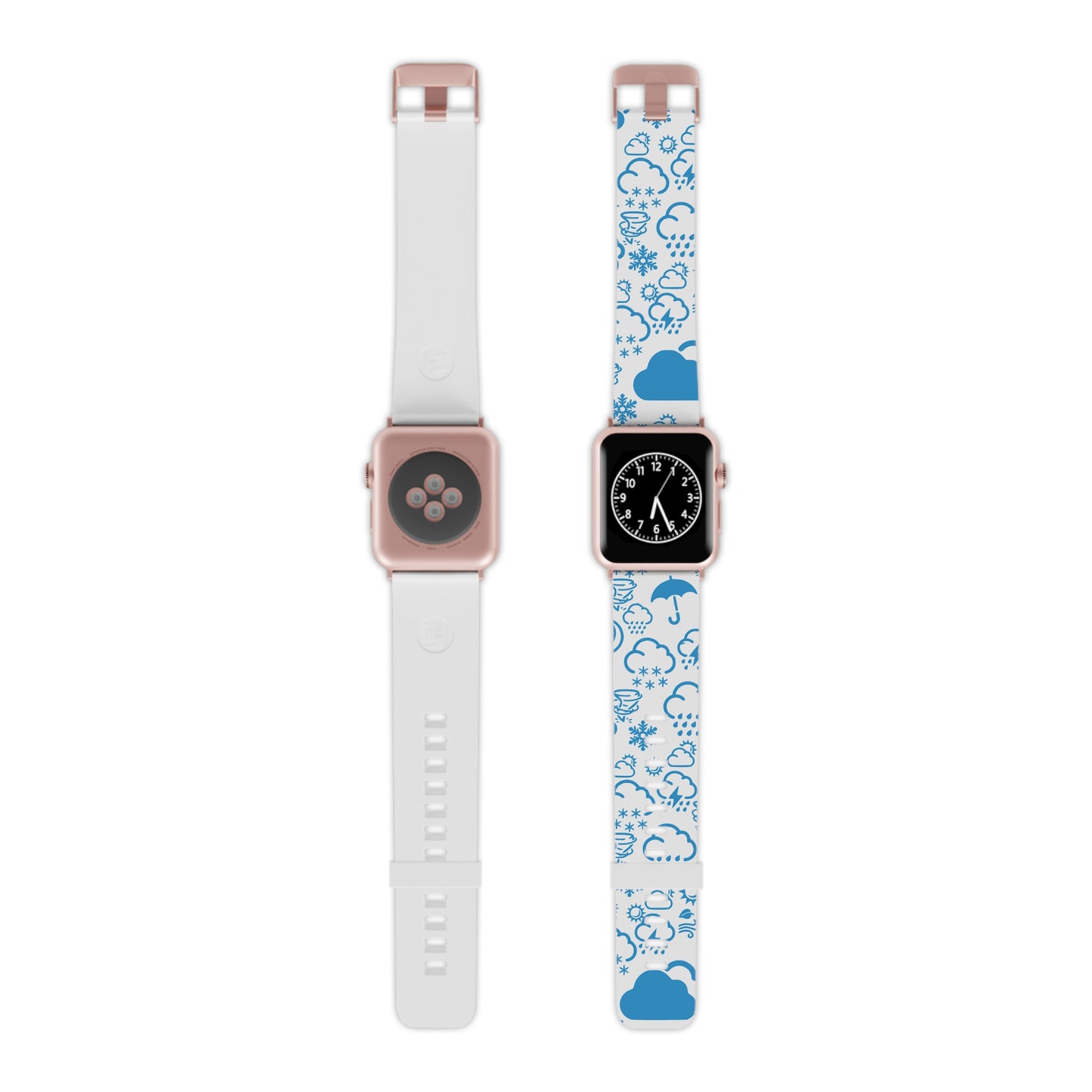 Wx Icon (White/Blue) Watch Band for Apple Watch