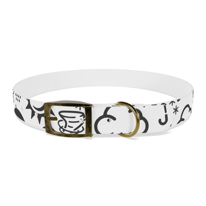 Wx Icon (White/Black) Dog Collar