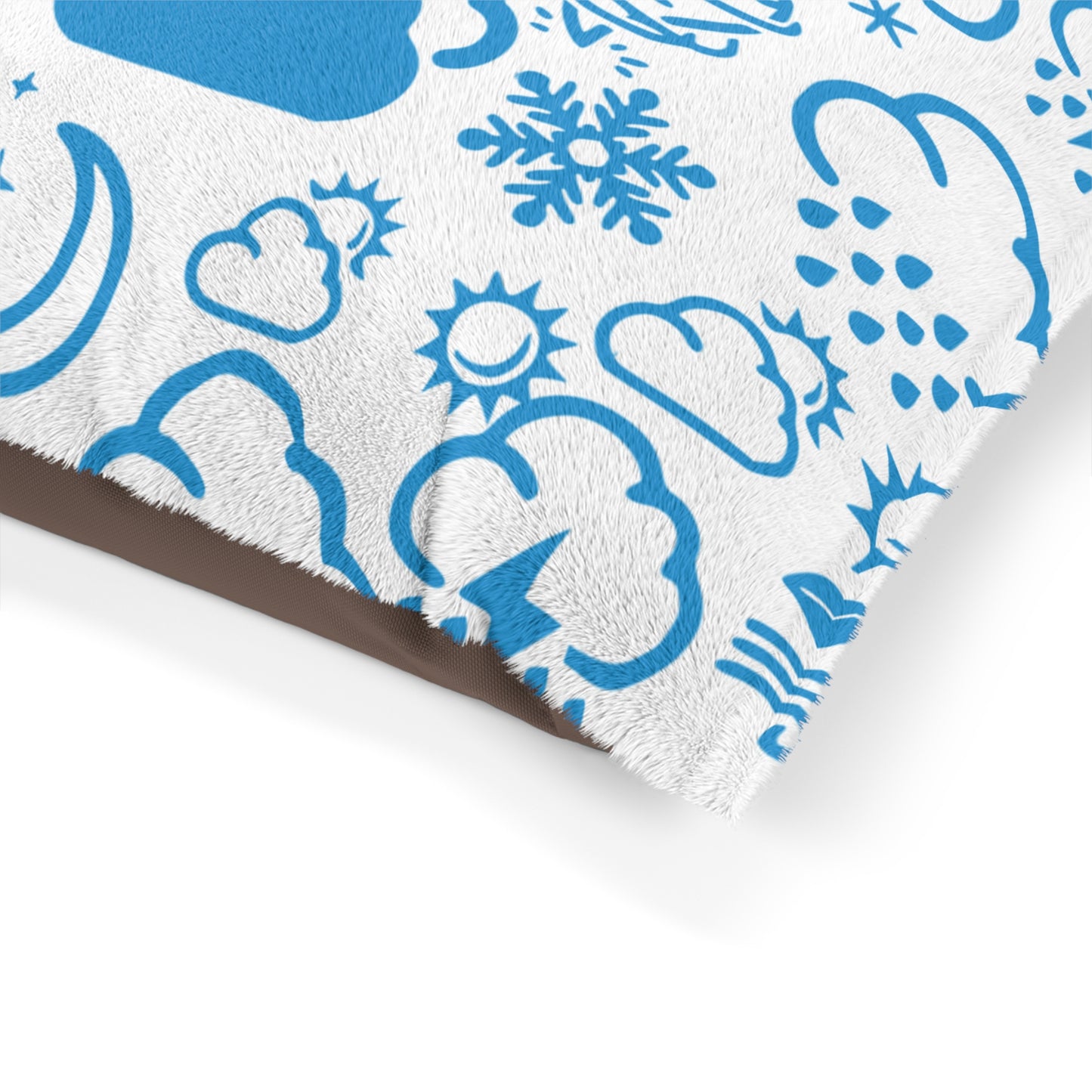 Wx Icon (White/Blue) Pet Bed