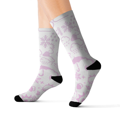 Icône Wx (rose) Chaussettes 