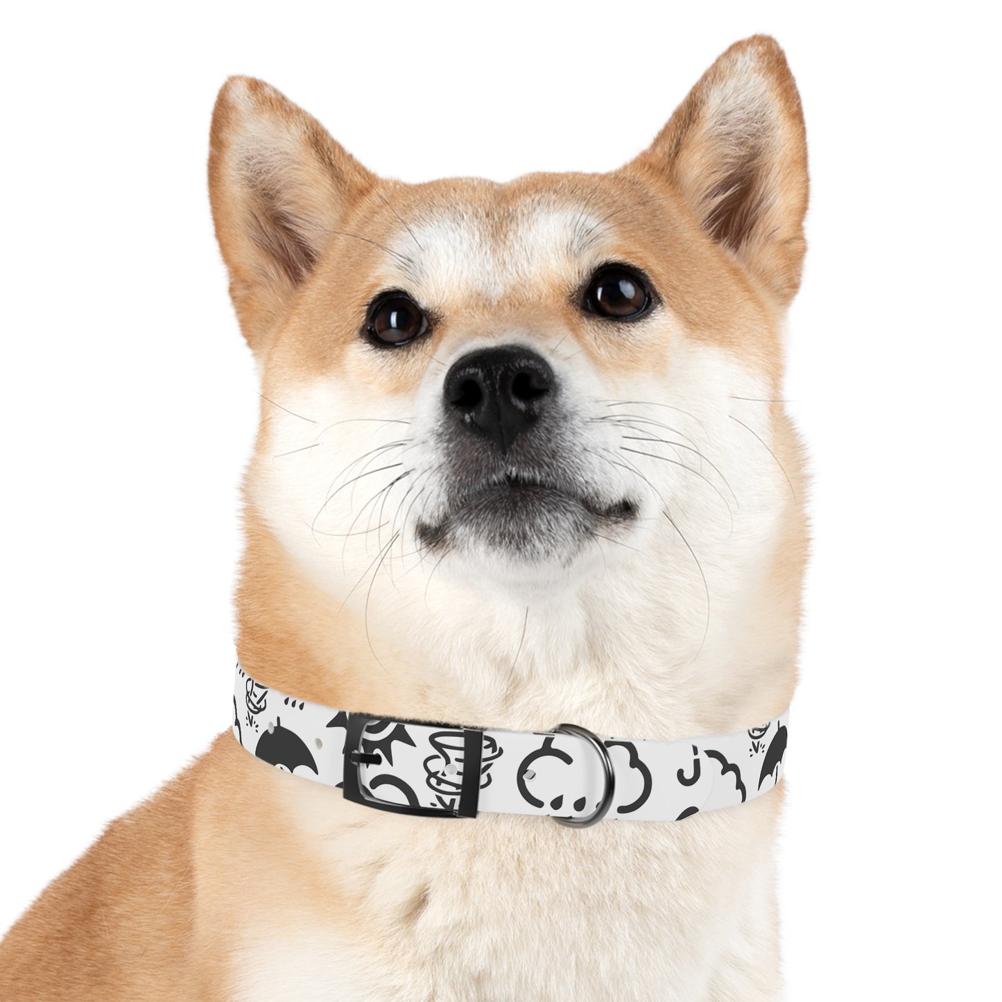 Wx Icon (White/Black) Dog Collar