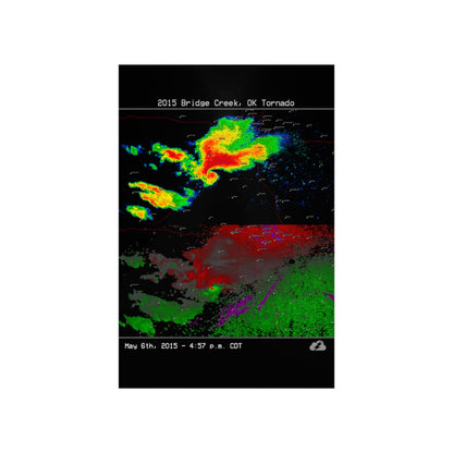 Bridge Creek, OK 2015 Tornado Poster