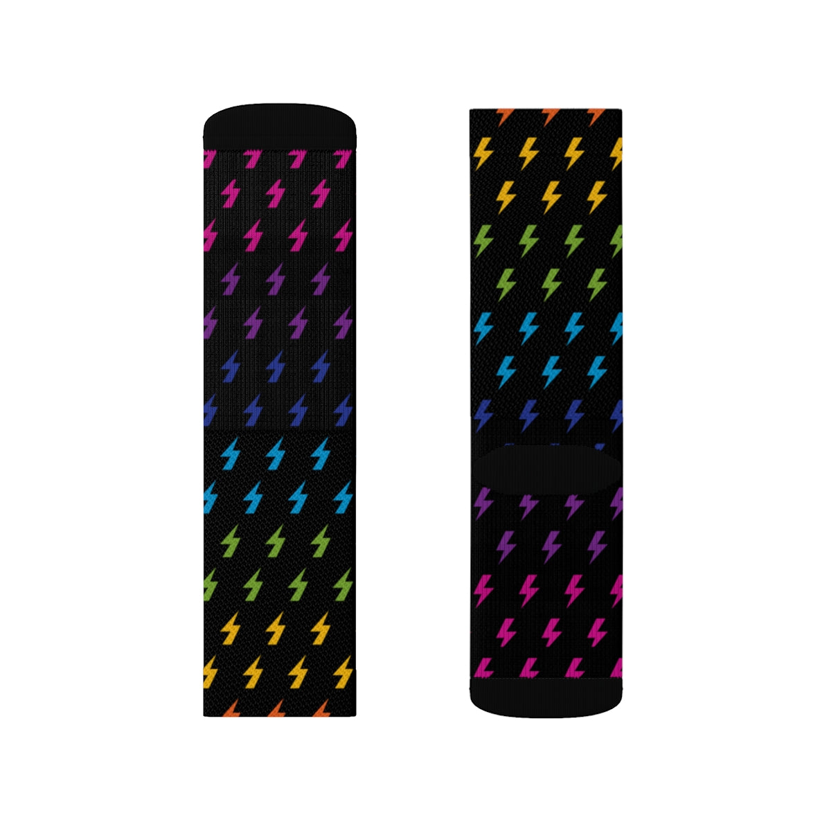 Lightning (Black/Rainbow) Socks