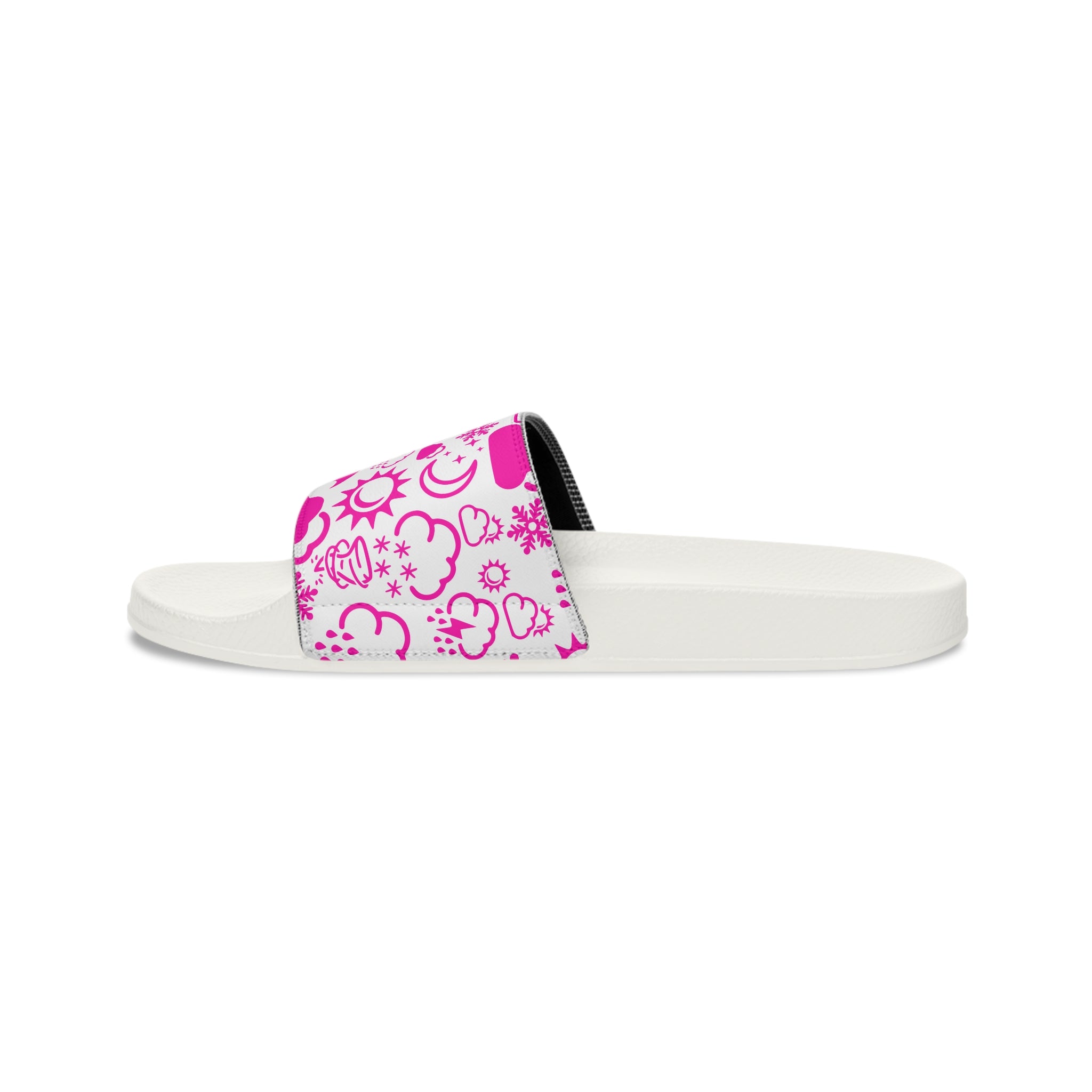 Wx Icon (White/Pink) Kid's Slide Sandals 