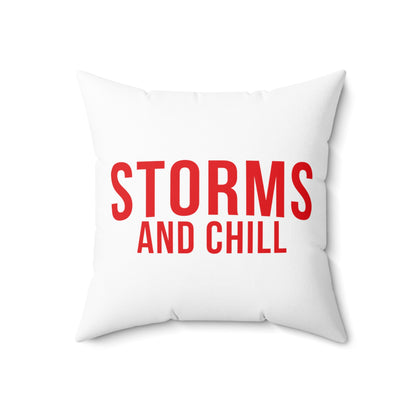 Storms and Chill Throw Pillow