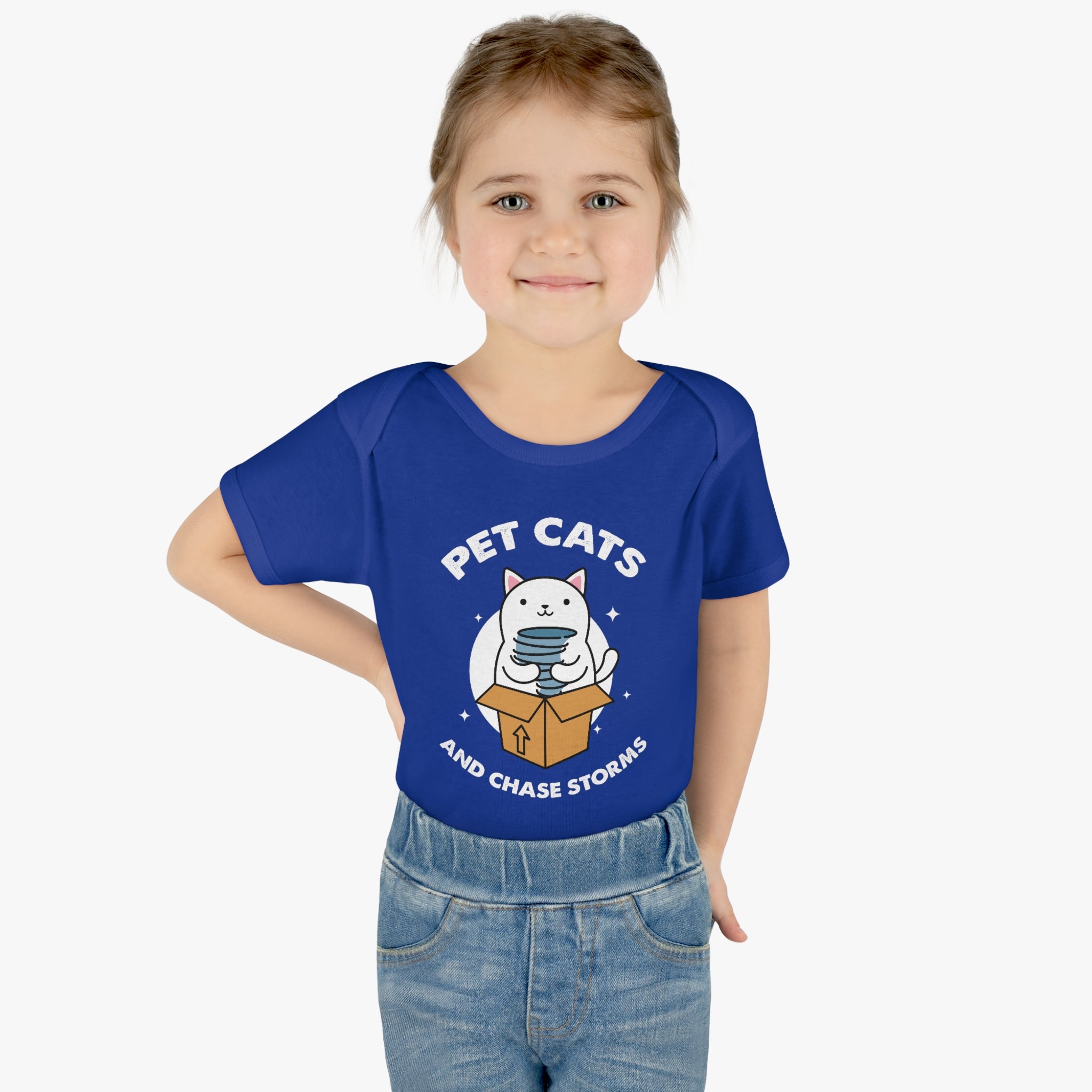 Pet Cats and Chase Storms Infant Bodysuit 