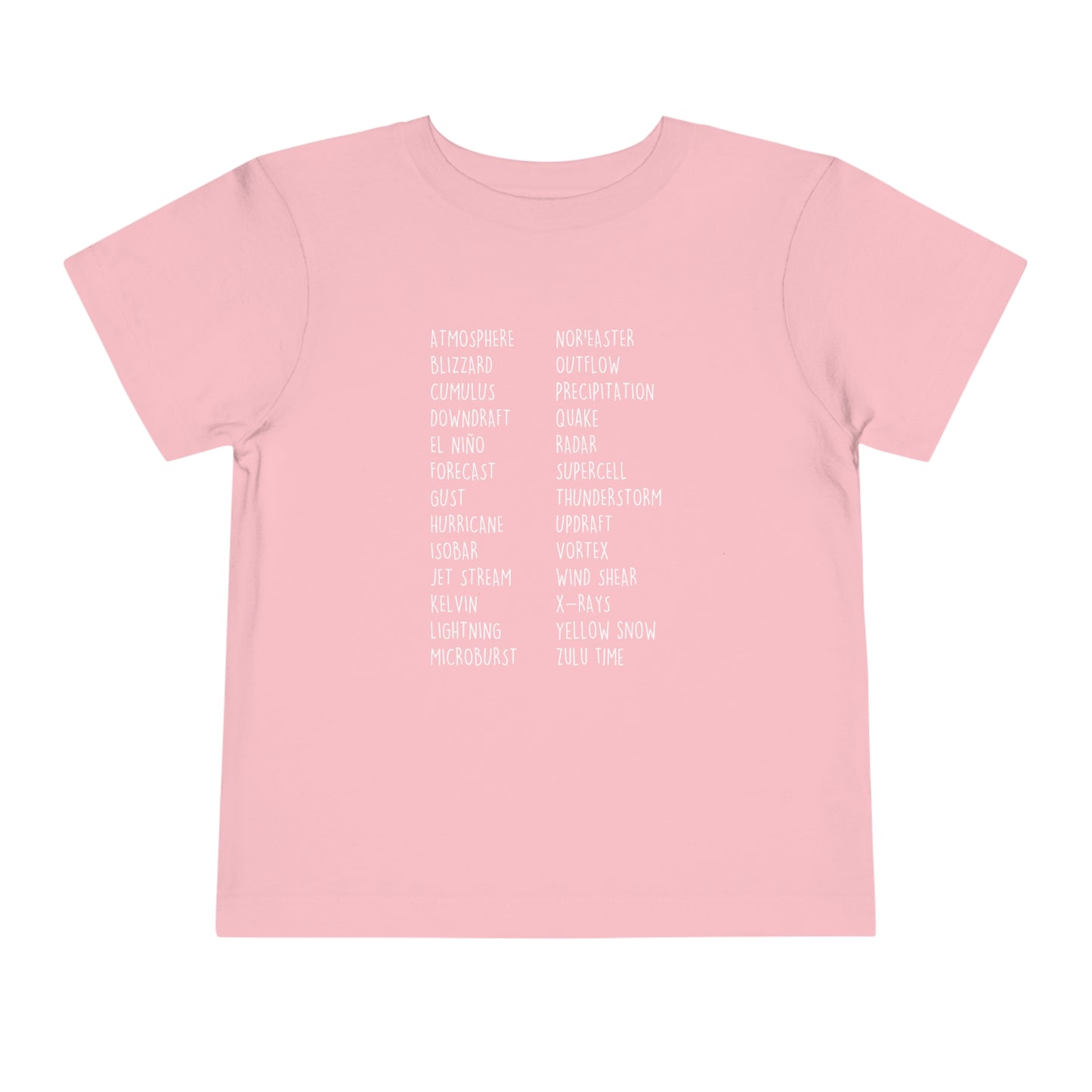 Weather ABCs Toddler Tee