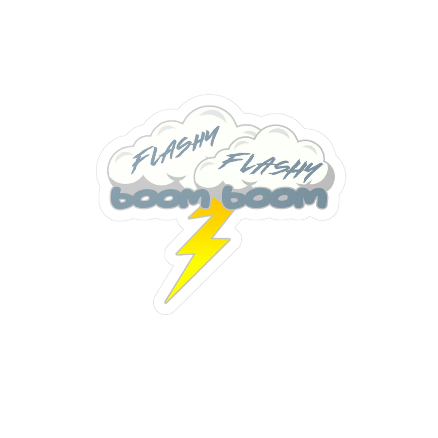 Flashy Flashy Boom Boom Vinyl Decal