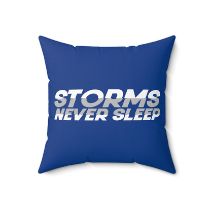 Storms Never Sleep Throw Pillow