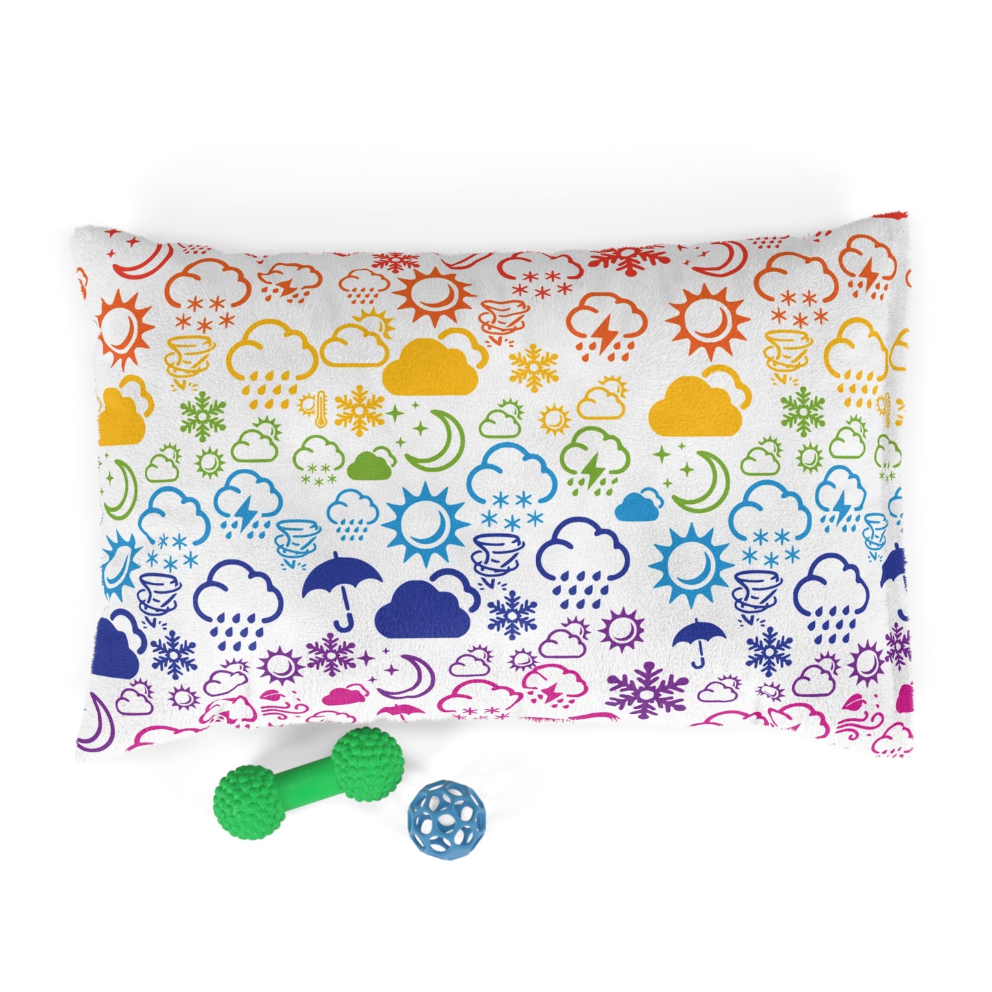 Wx Icon (White/Rainbow) Pet Bed