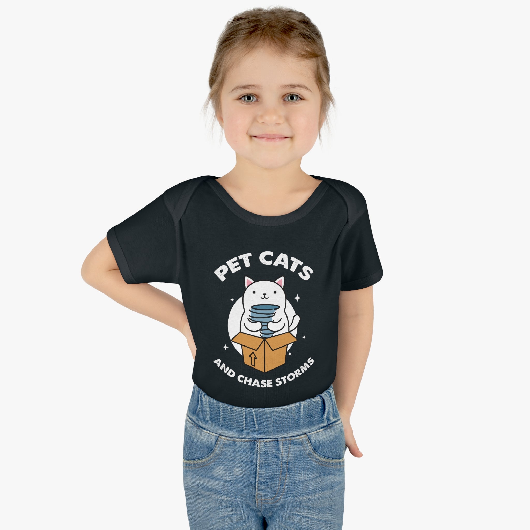 Pet Cats and Chase Storms Infant Bodysuit 