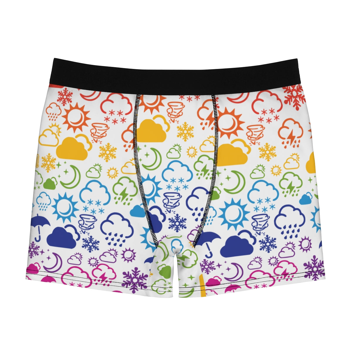 Wx Icon (White/Rainbow) Boxer Briefs