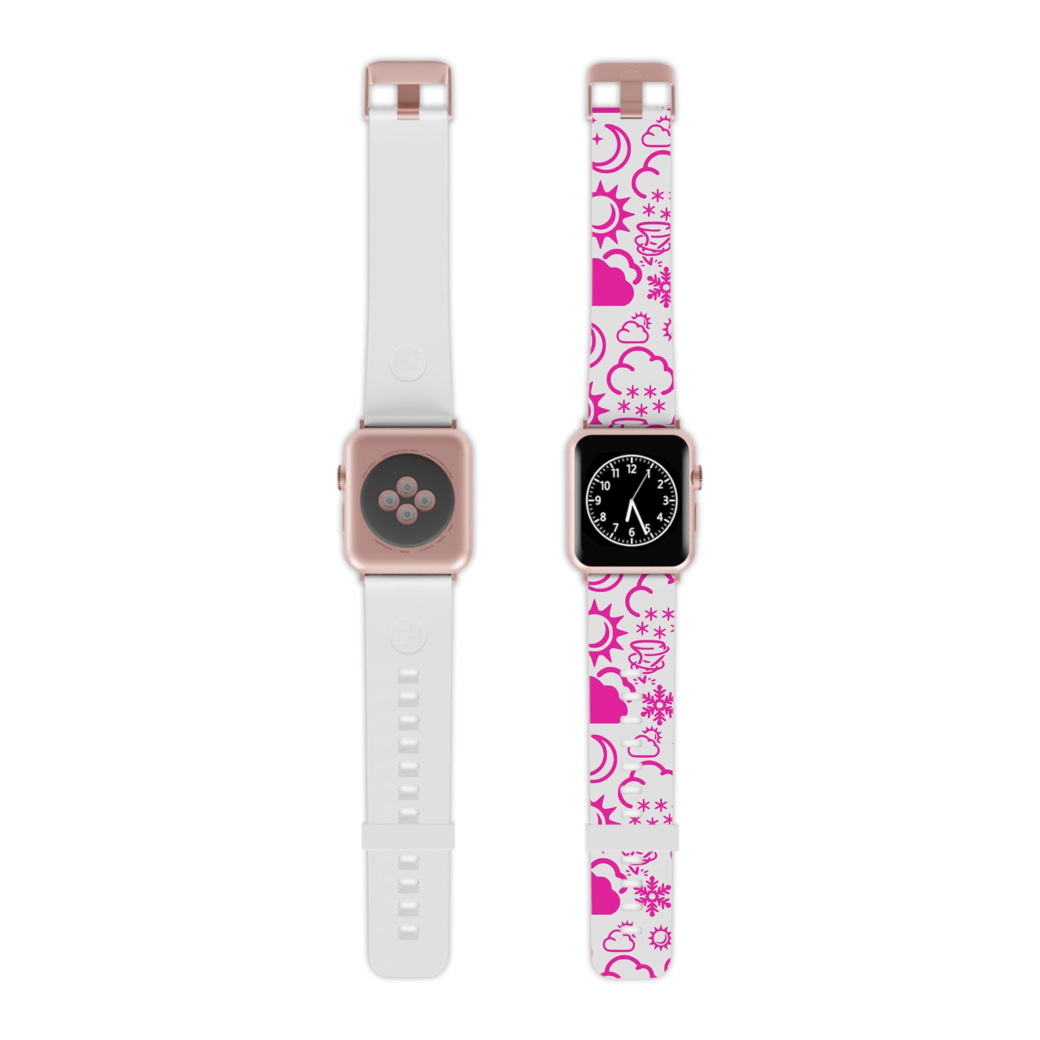 Wx Icon (White/Pink) Watch Band for Apple Watch 