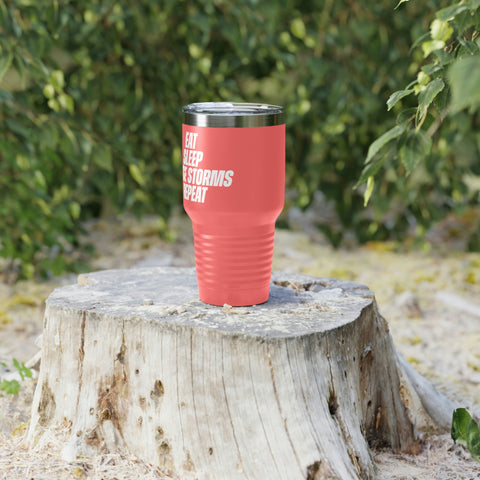 Eat, Sleep, Chase Storms, Repeat Tumbler, 30oz