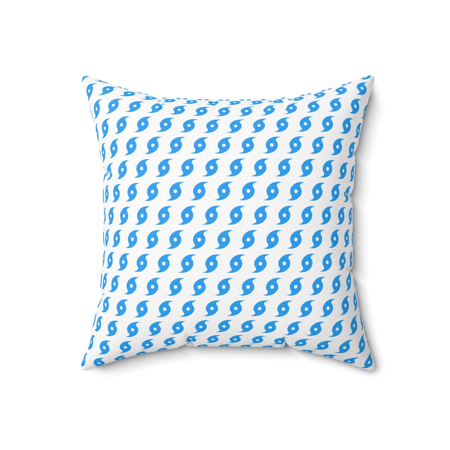 Hurricane Icon (Blue) Throw Pillow